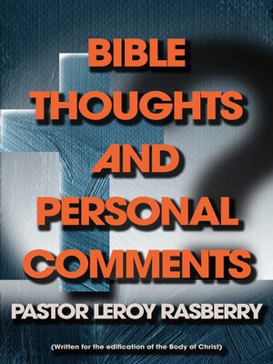 cover image of Bible Thoughts and Personal Comments